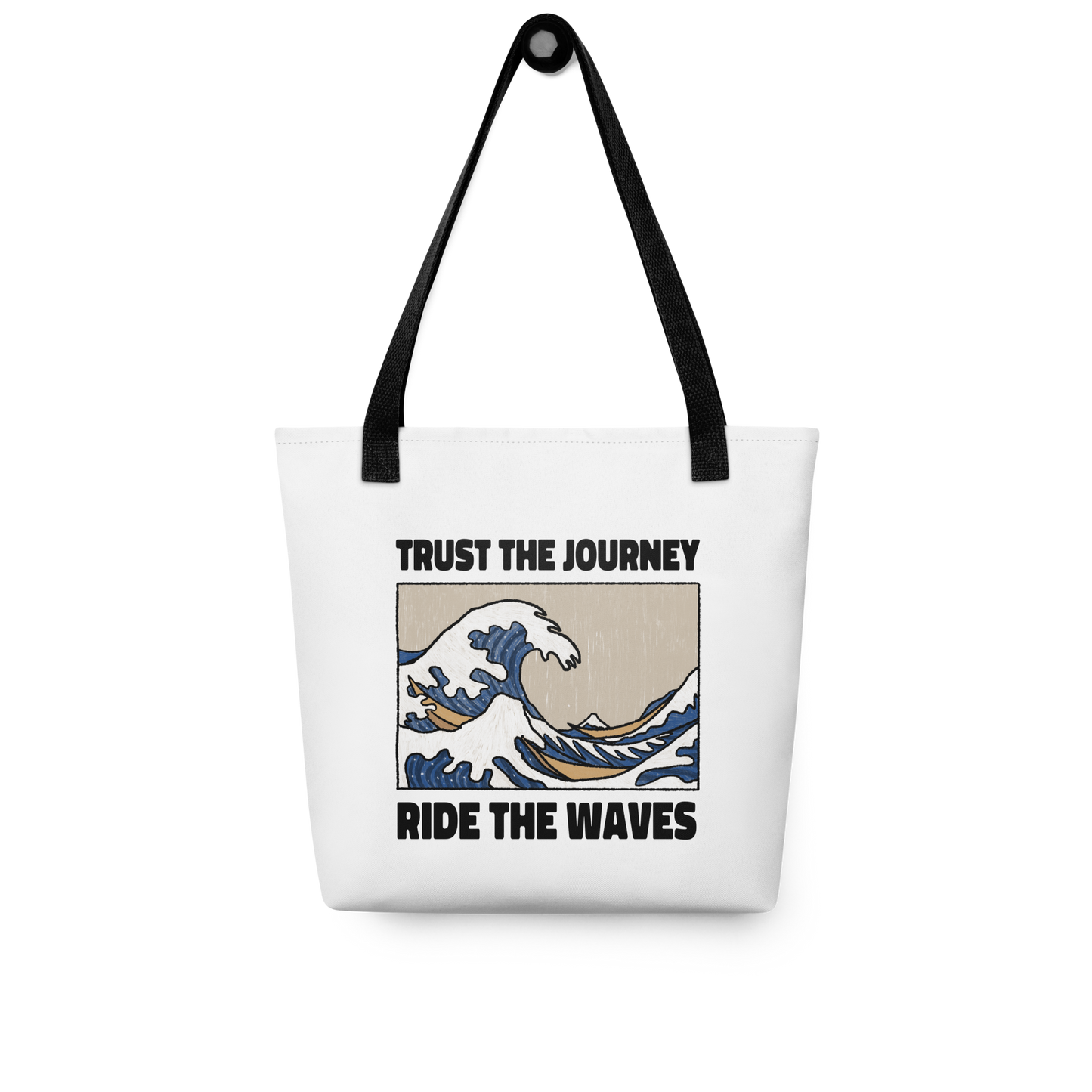 Ride the Waves tote bag