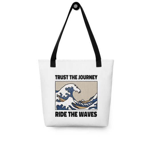 Ride the Waves tote bag