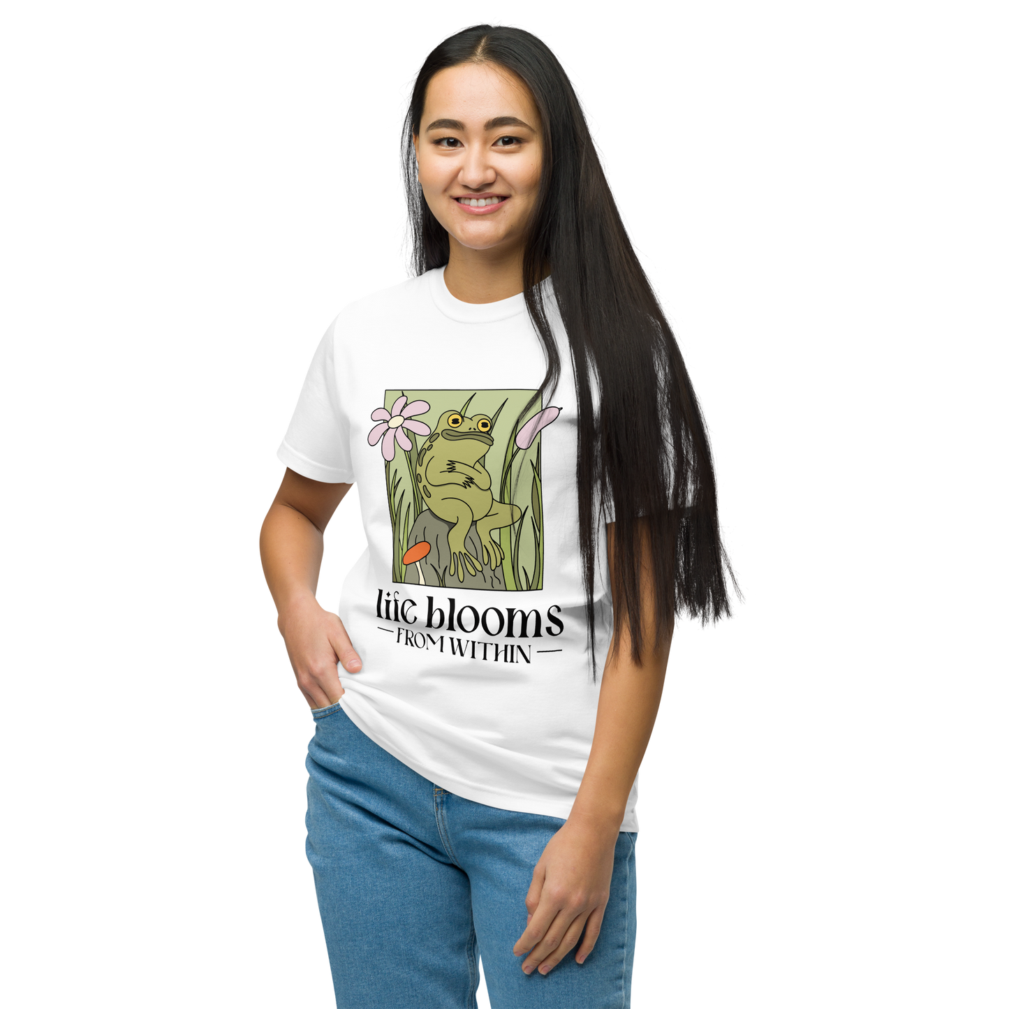 Life Blooms Within unisex tee