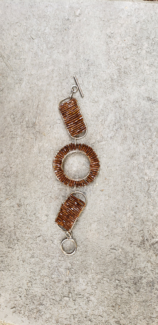 Brown Beaded Bracelet